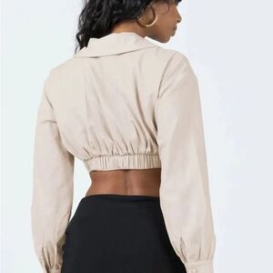 New J. Roberts Beige Long Sleeve Top size Medium
